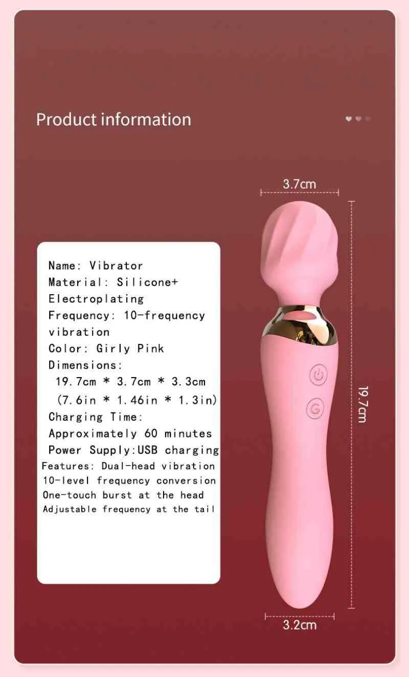 AV Wand Vibrator (YB24) - Female Sex Toys available in the UAE view 6