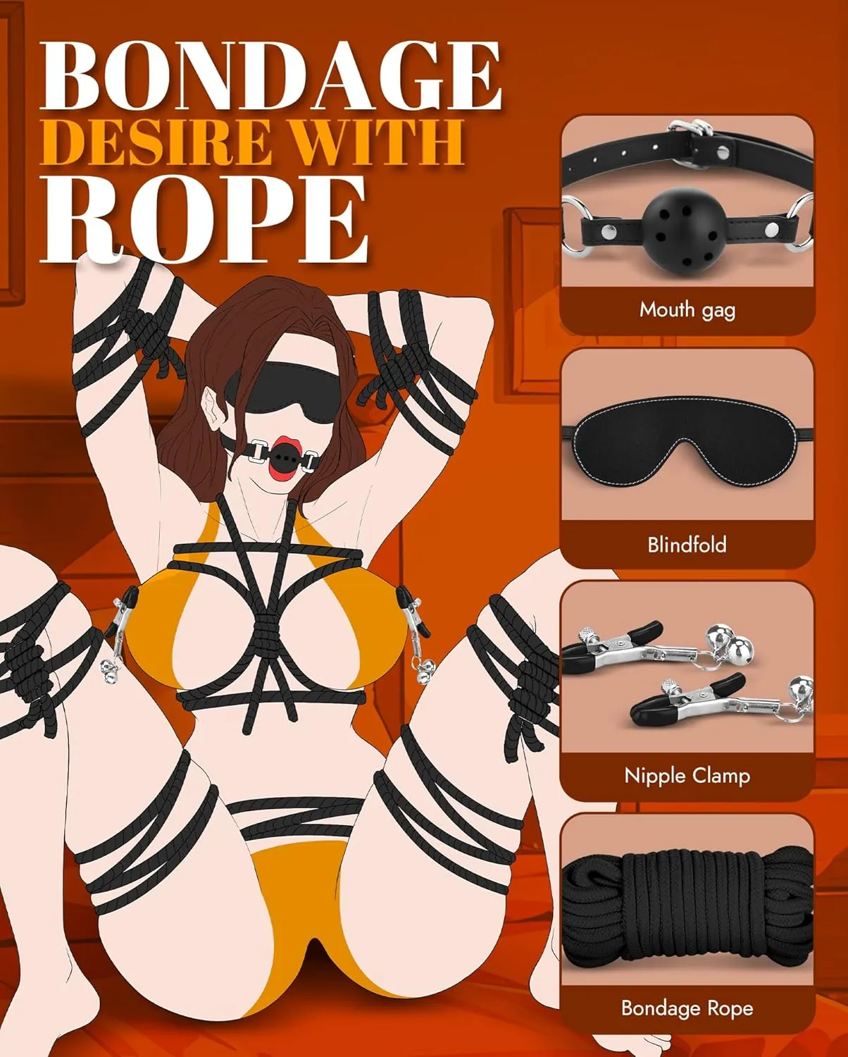 Bdsm Bondage Kit (YB66) - SM Toys available in the UAE view 5