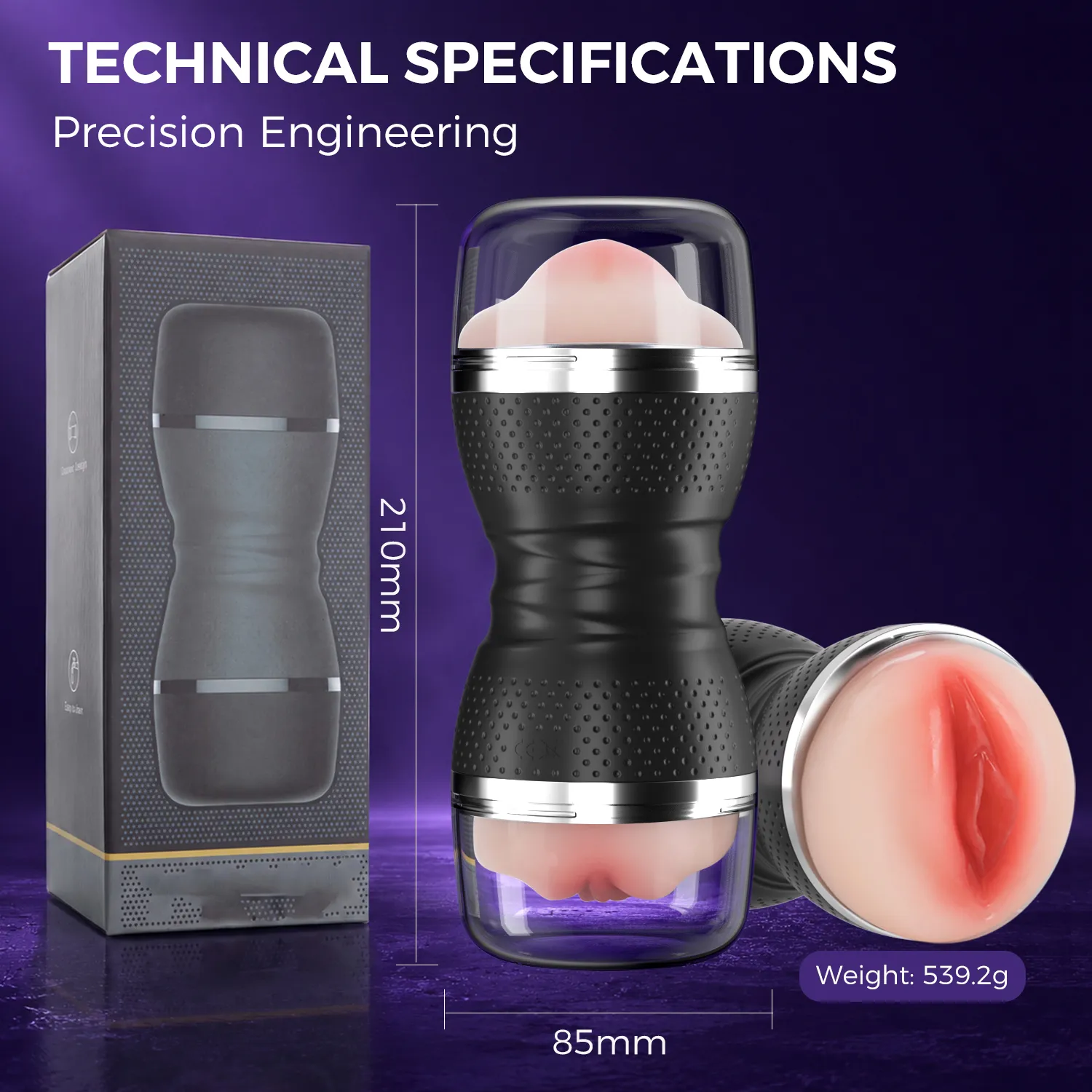 Dual End Masturbator (018) - Male Sex Toys available in the UAE view 11