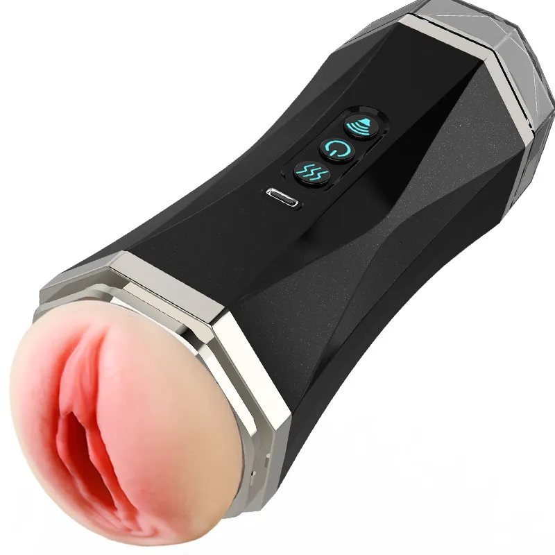 Dual Ended Vibrating Masturbator (YB02) - Male Sex Toys available in the UAE view 2