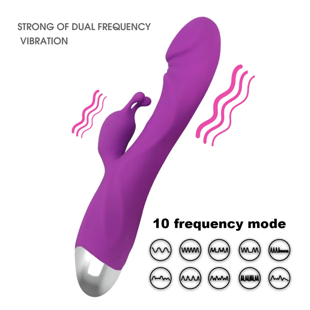 Dual Stimulation Rabbit Vibrator (YB10) - Female Sex Toys available in the UAE view 9