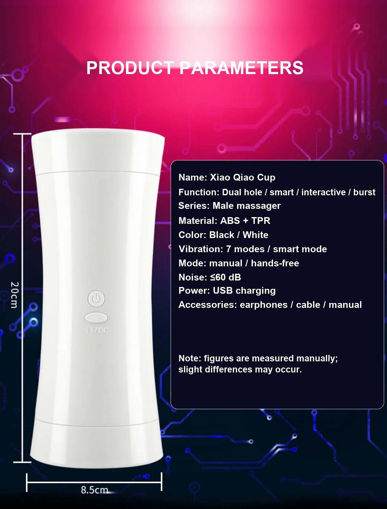 Interactive Automatic Masturbator Cup (VIP04) - Male Sex Toys available in the UAE