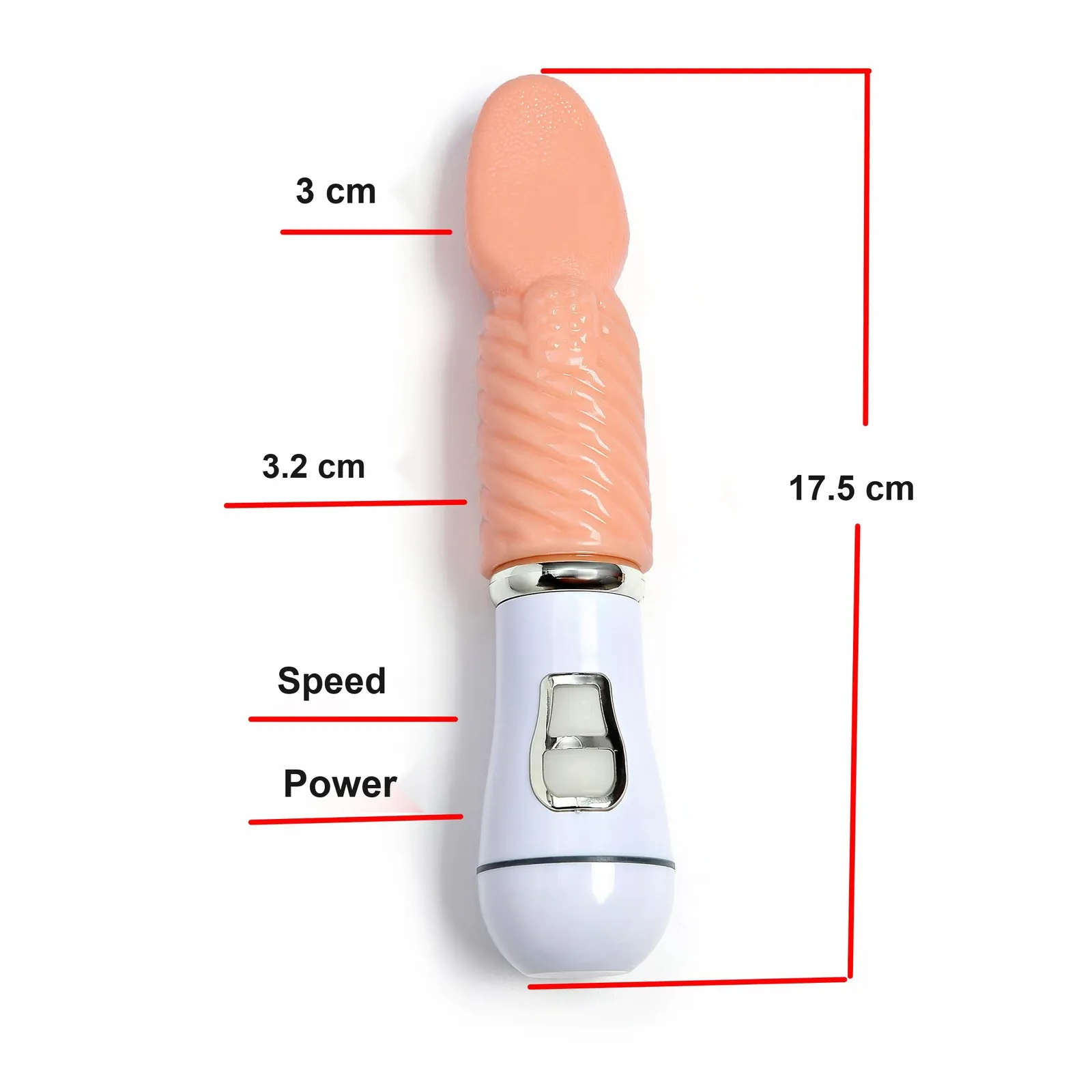 Multi-Speed Textured Vibrator 17.5 cm (VIP06) - Female Sex Toys available in the UAE