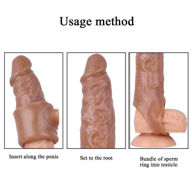 Penis Extension Sleeve (KY25) - Male Sex Toys available in the UAE view 6