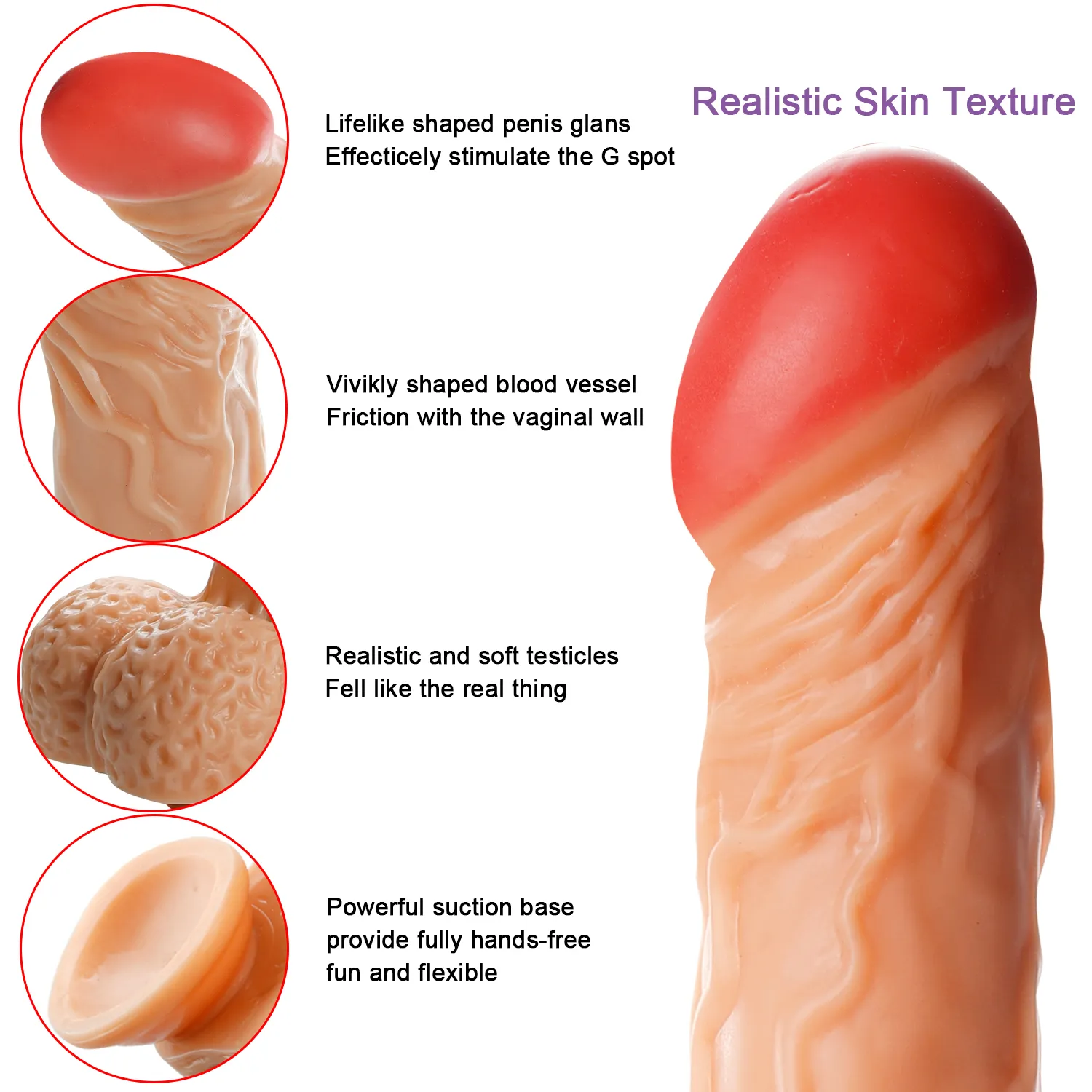 Realistic Dildo (YB28) - Female Sex Toys available in the UAE view 6