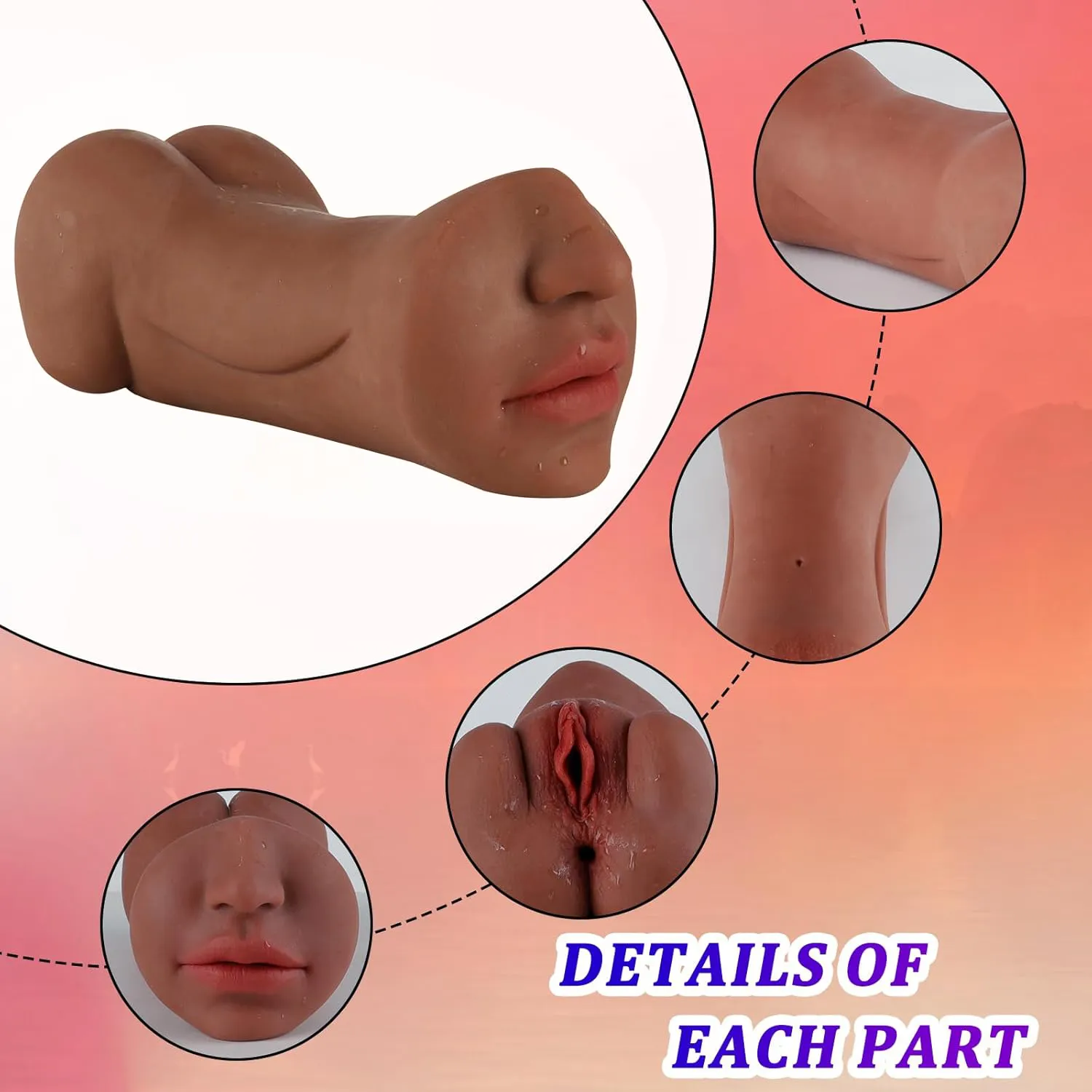 Realistic Dual Masturbator 005 - adult toy for sale in the UAE