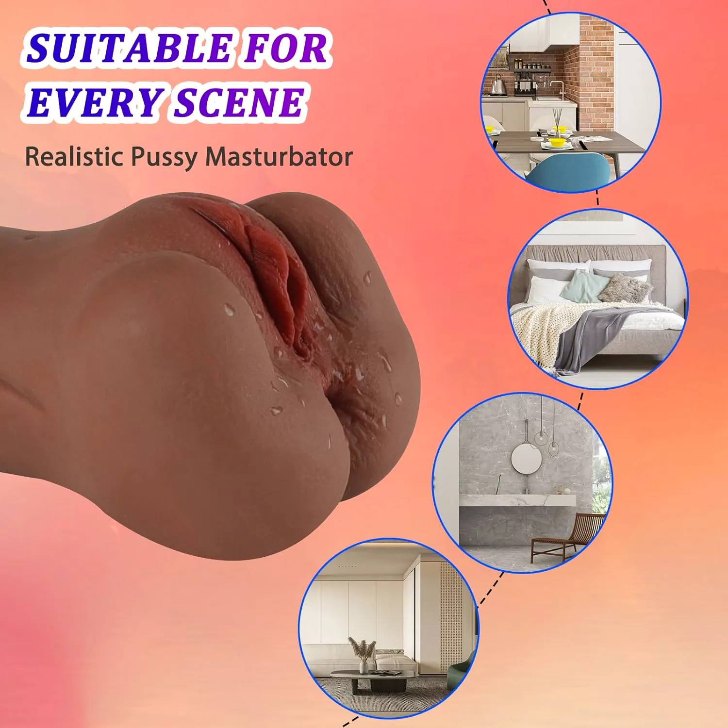 Realistic Dual Masturbator 005 - adult toy for sale in the UAE