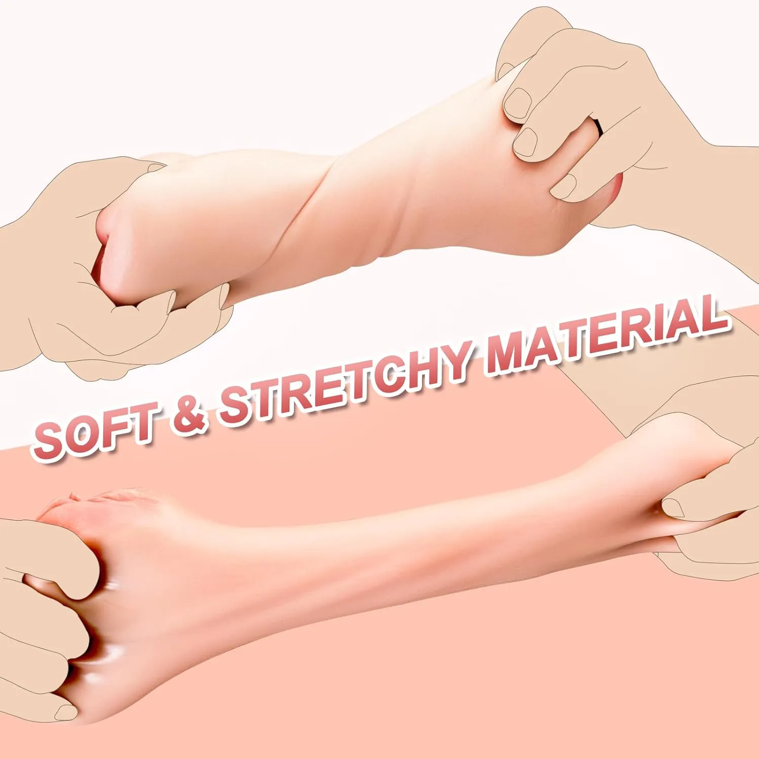 Realistic Dual Masturbator 007 - adult toy for sale in the UAE