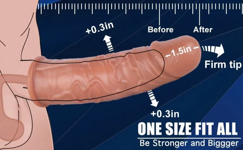 Realistic Penis Sleeve (KY08) - Male Sex Toys available in the UAE view 11