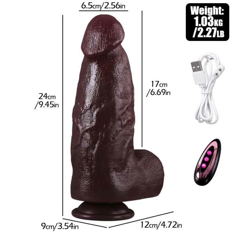 Realistic Thrusting Vibrating Dildo (KY41) - Female Sex Toys available in the UAE view 9