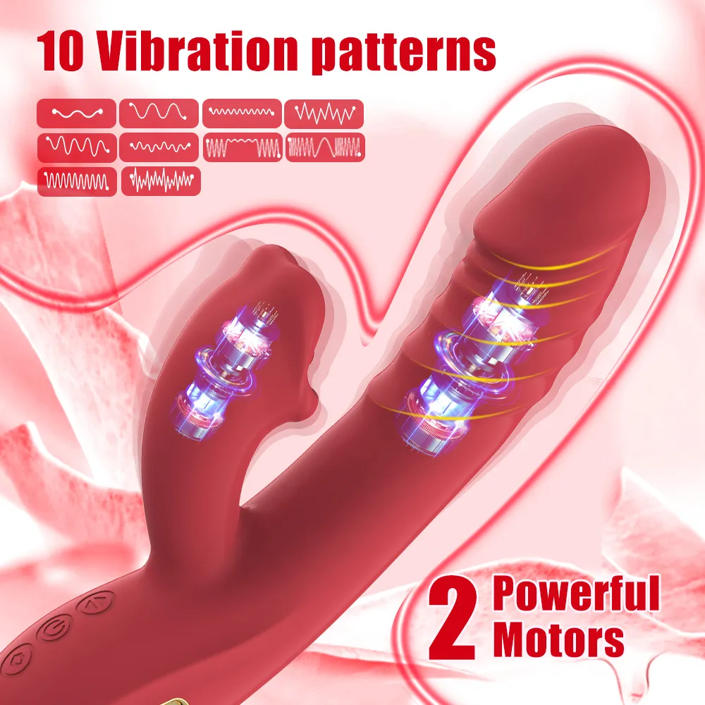 Red Lips Rabbit Vibrator 031 - adult toy for sale in the UAE