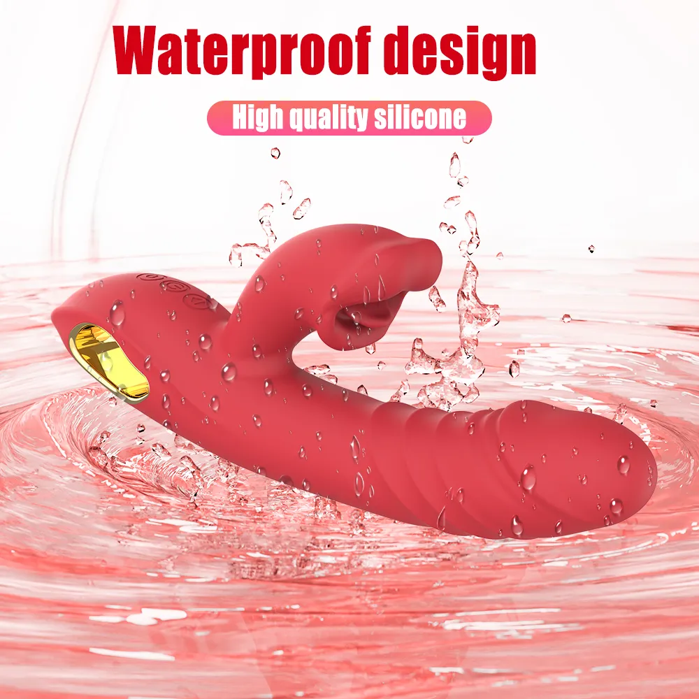 Red Lips Rabbit Vibrator 031 - adult toy for sale in the UAE