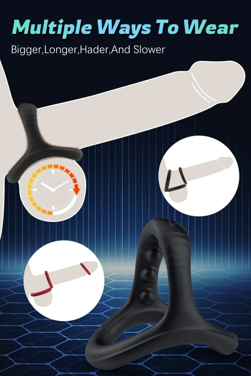 Silicone Cock Ring (KY24) - Male Sex Toys available in the UAE view 2