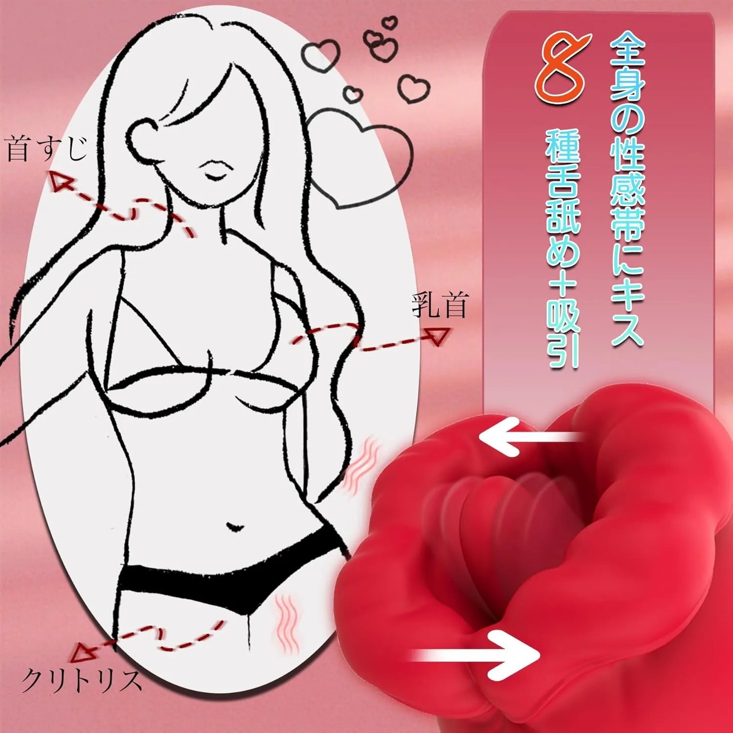 Suck Thrust Vibrator (036) - Female Sex Toys available in the UAE view 3