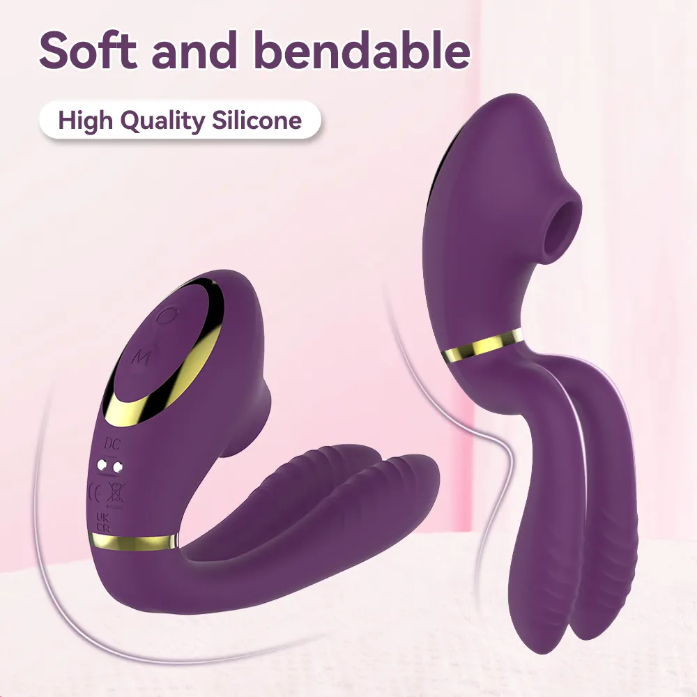 Sucking Dual Vibrator (035) - Female Sex Toys available in the UAE view 3