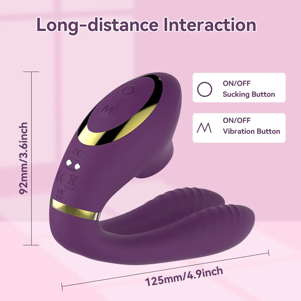 Sucking Dual Vibrator (035) - Female Sex Toys available in the UAE view 8