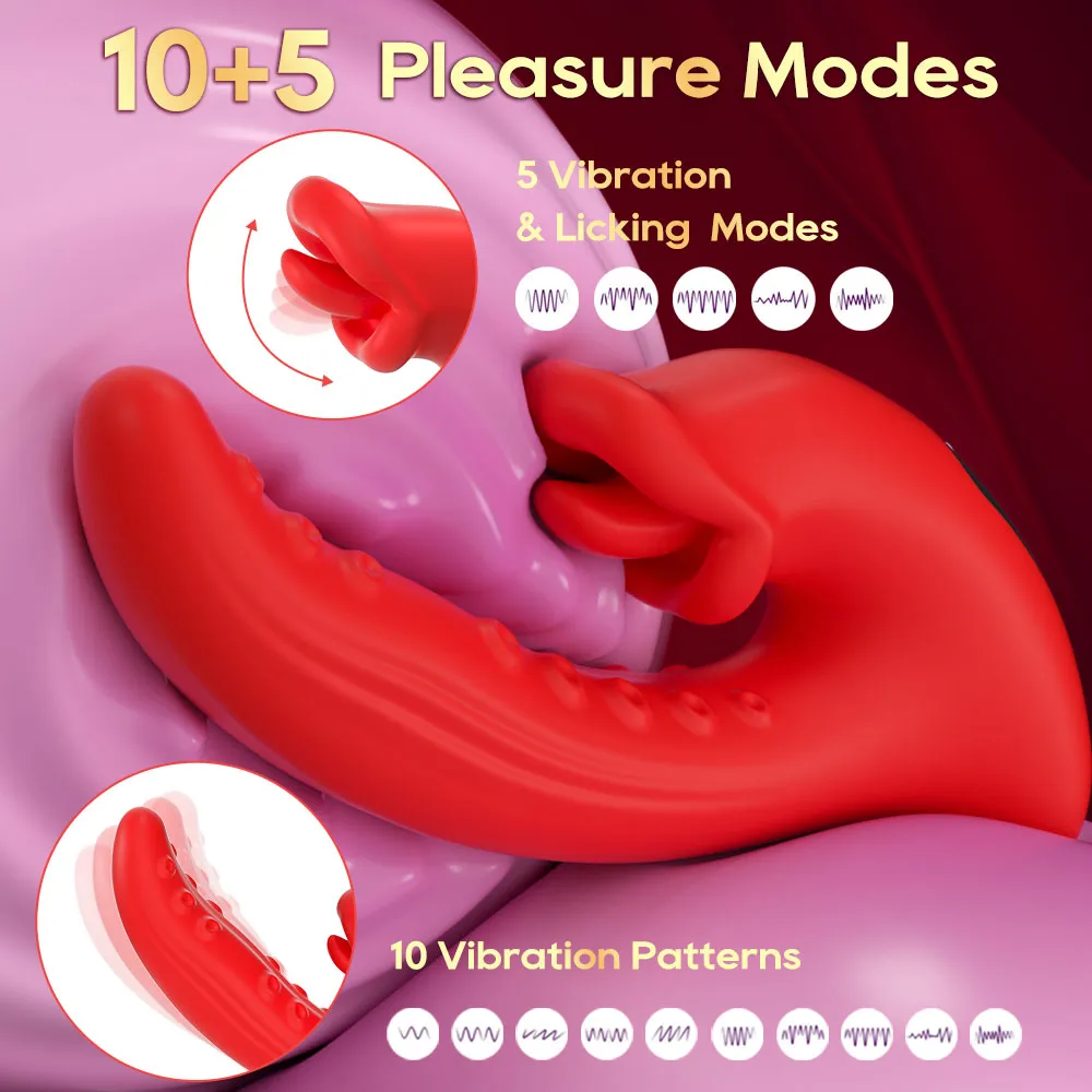 Tongue Licking Vibrator 033 - adult toy for sale in the UAE