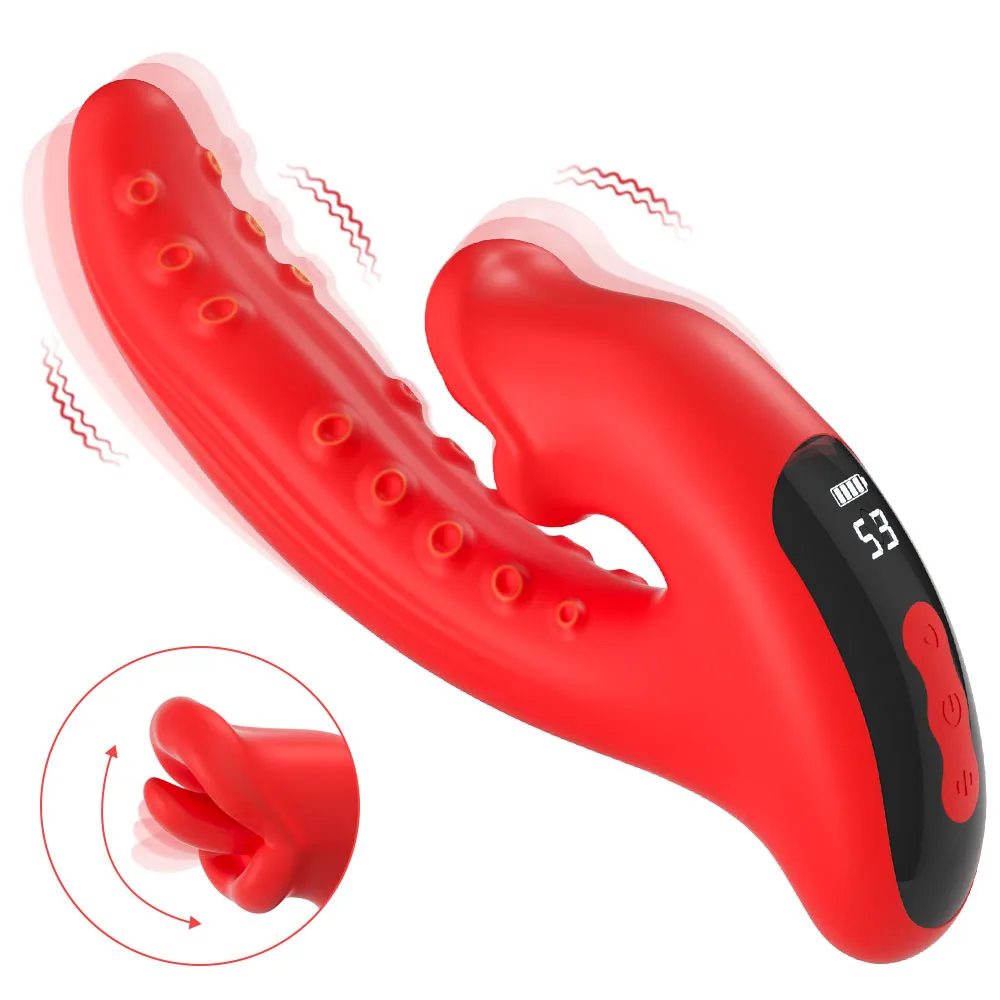 Tongue Licking Vibrator 033 - adult toy for sale in the UAE