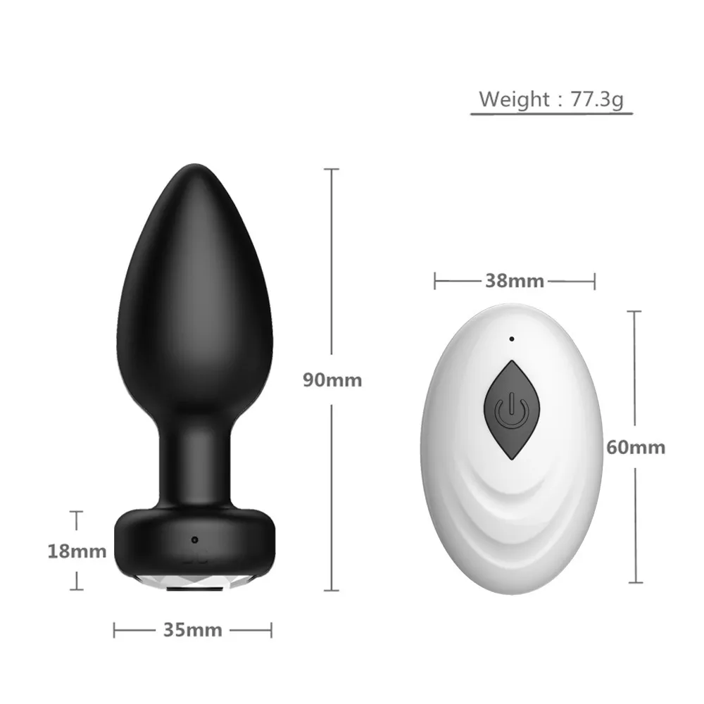 Vibrating Anal Plug KY39 - adult toy for sale in the UAE