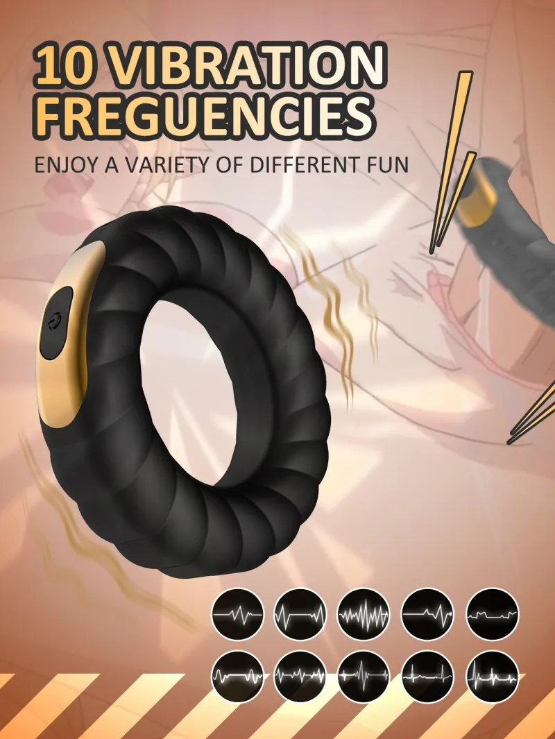 Vibrating Cock Ring (KY38) - Male Sex Toys available in the UAE view 6